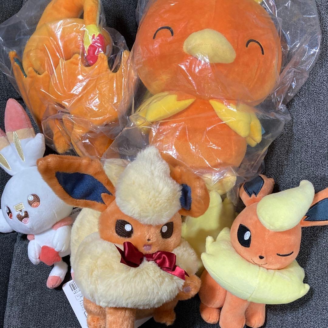 ポケモン　ぬいぐるみ　セット　ほのおタイプ