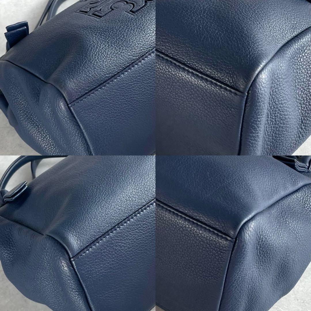 ✨美品✨トリーバーチ　ハンドバッグ　2way クロスボディ　チェーン　レザー　紺