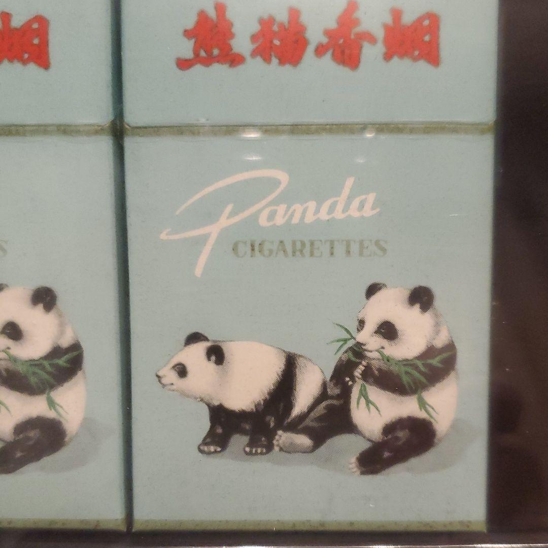中国タバコ　上海煙草公司　熊猫香煙　ライター　文鎮セット　パンダ