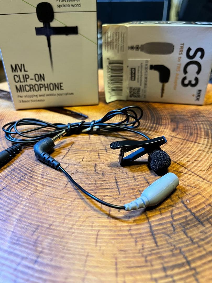 【ほぼ新品】SHURE MVL マイク + SC3アダプター