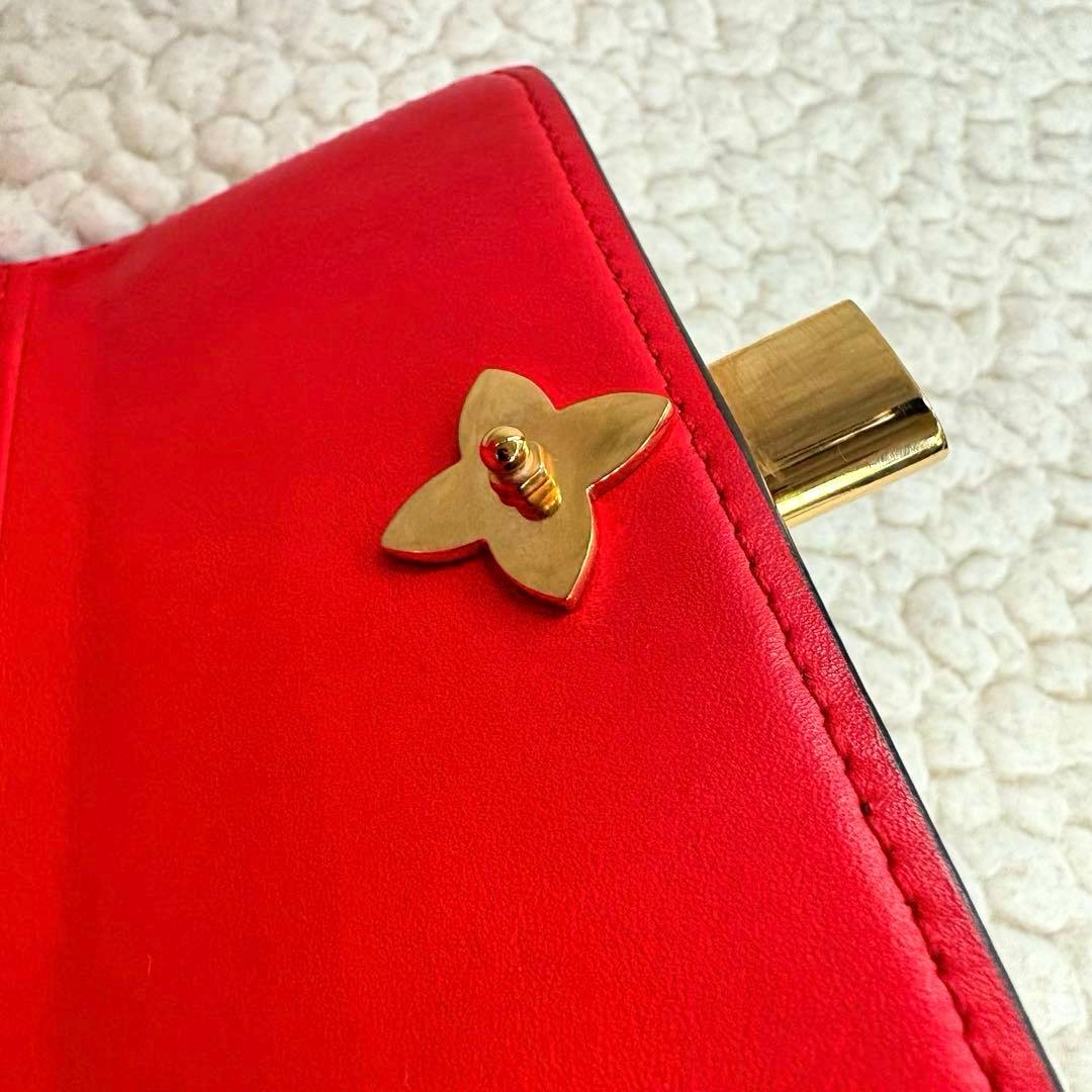 美品 ルイヴィトン ポルトフォイユ フラワー コンパクト 三つ折り財布