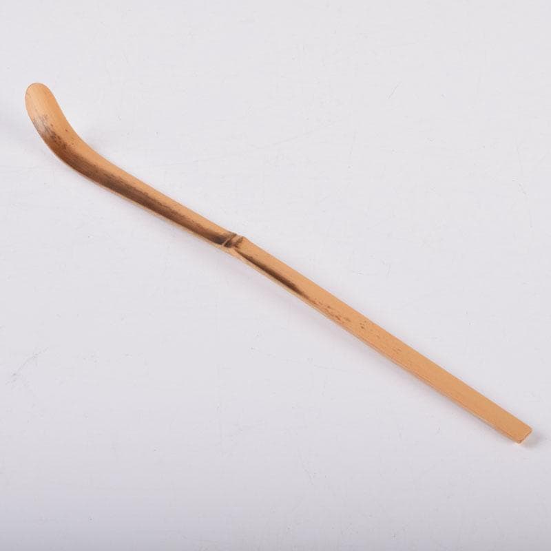 茶道具　宗竹作　茶杓　銘「唐錦」　前大徳　福本積應書付　共筒共箱　C　8442