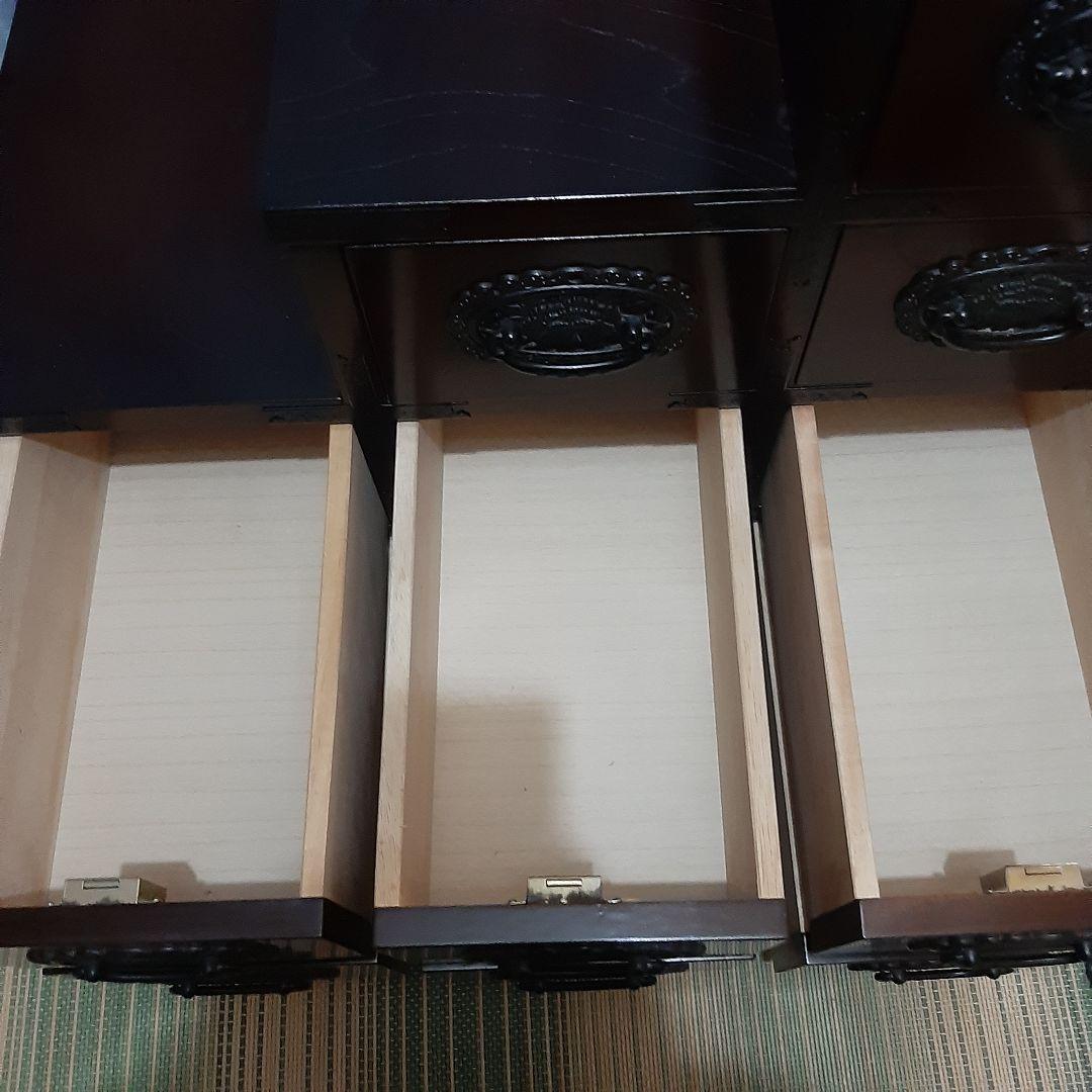 アンティーク家具 階段箪笥 鍵付き 74×76×45 右上がり