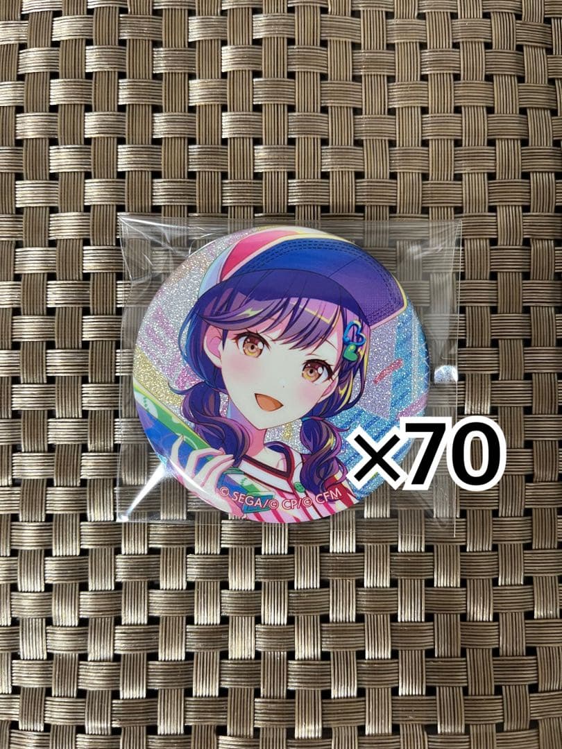 プロセカ グリッター缶バッジ グリ缶 東雲絵名 22B スポジョイ 70点セット