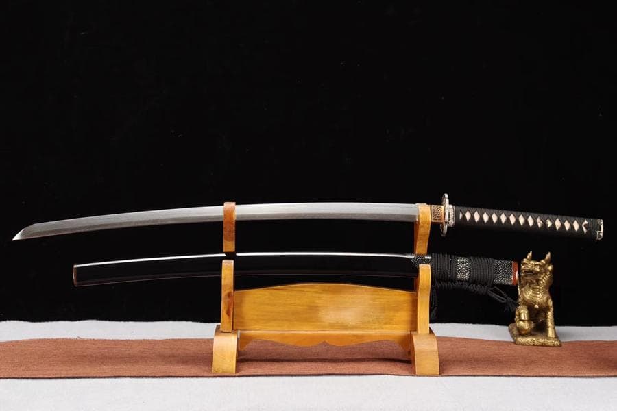 【武士一銀獅玄羽】 日本刀 模造刀 居合刀 武士道 武蔵 鑑賞用 手鍛造打