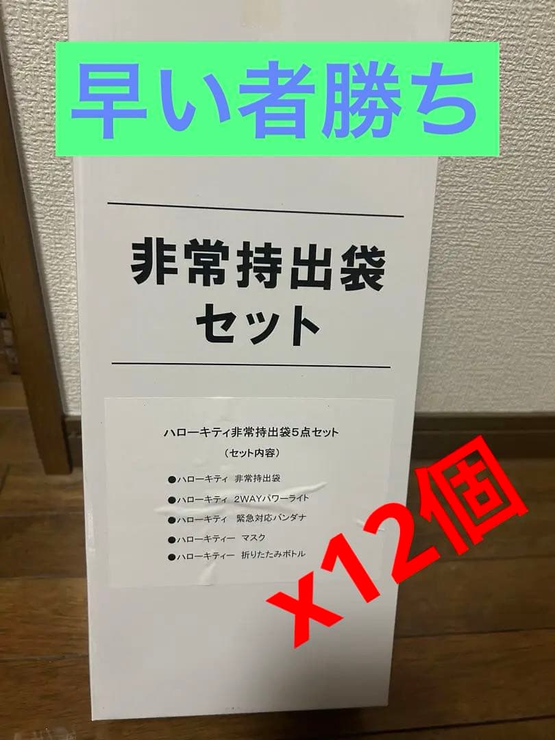 激レア　認定品 ハローキティ非常持出袋セット