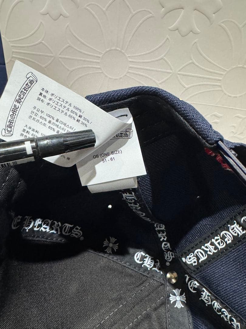 【25新作】Chrome Hearts ベースボールキャップ / ダークネイビー