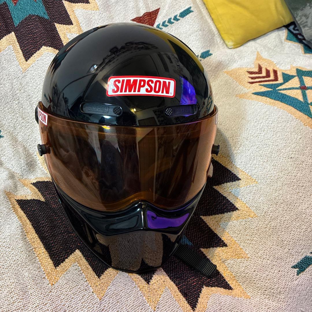 か*に様 SIMSON フルフェイスヘルメット ブラック