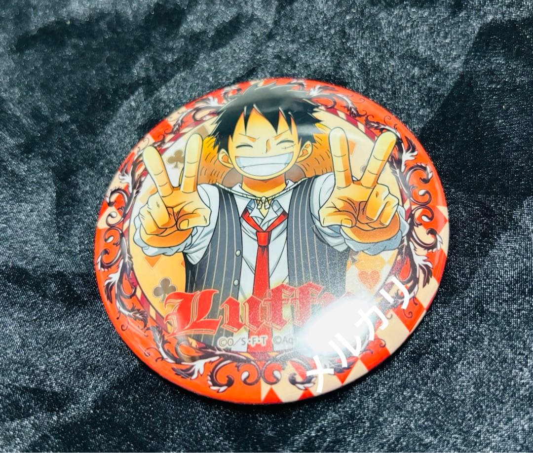 ワンピース 東京ワンピースタワー 限定 4周年 缶バッジ ルフィ