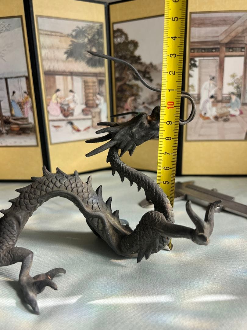 銅　龍置物