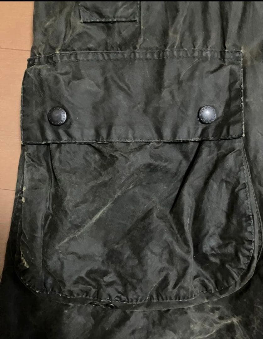 グ*ン様 Barbour borderボーダー　40 L セージ　グリーン　リプ