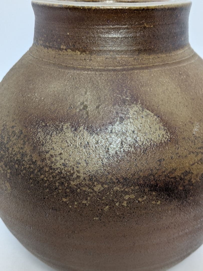 大平誠之助 備前焼 壺 共箱栞 壷 花器 フラワーベース 花入 花生 花瓶 置物