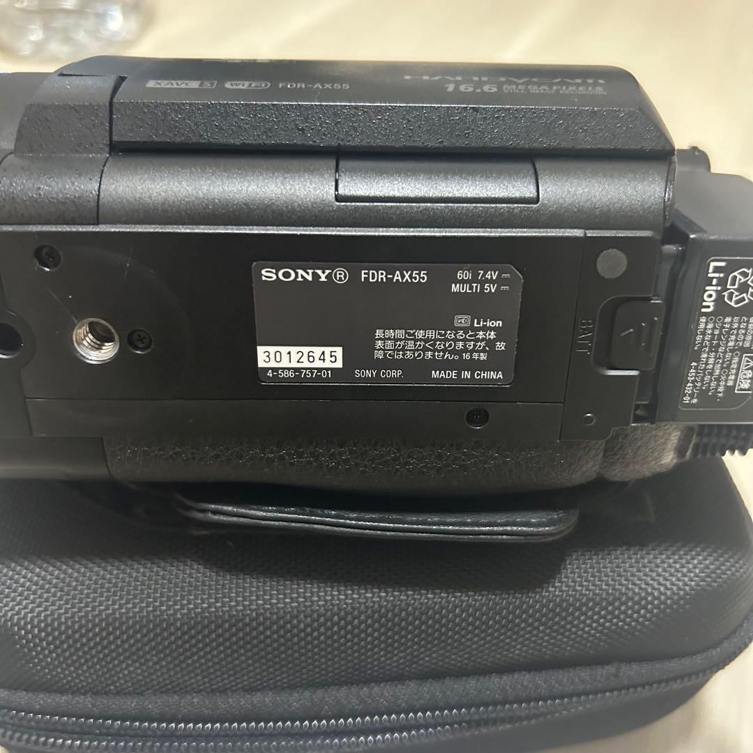 【美品】 SONY FDR-AX55 4Kビデオカメラ ハンディカム