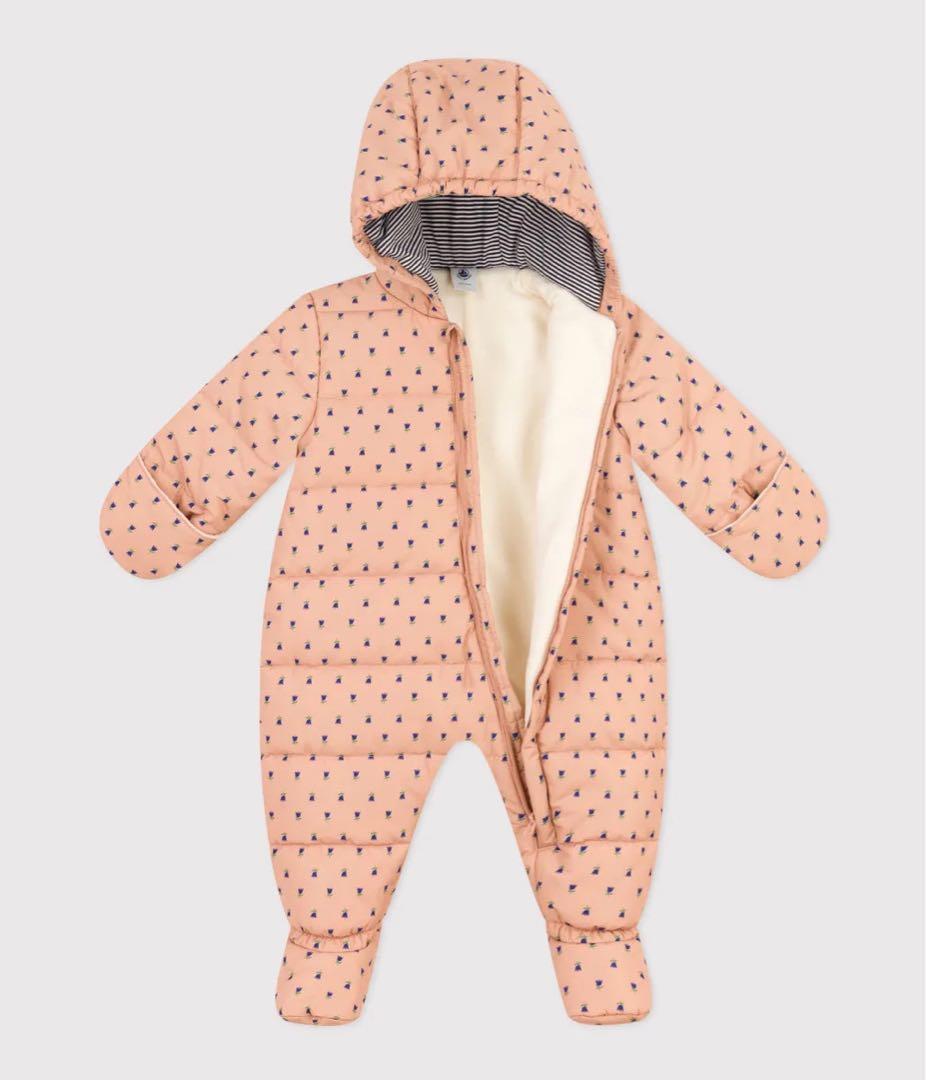 PETIT BATEAU 花柄ダウンコート 12m74cm