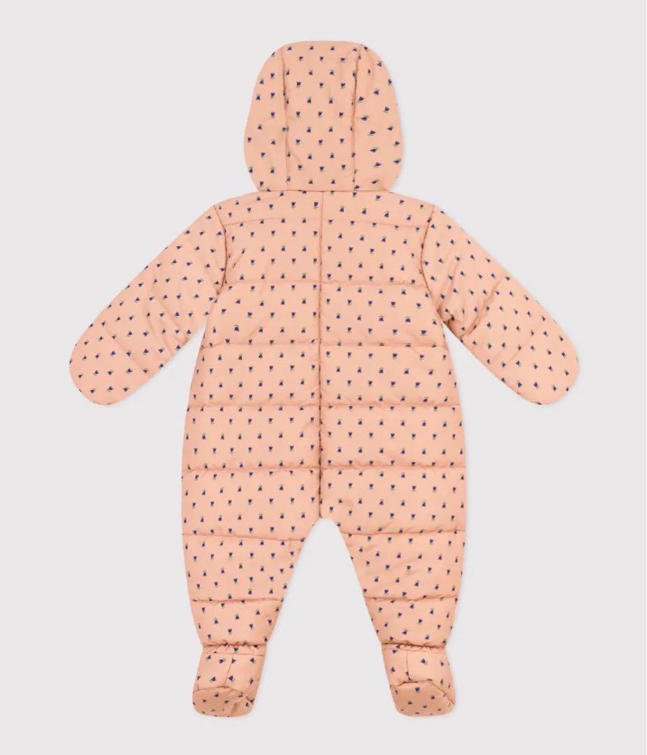 PETIT BATEAU 花柄ダウンコート 12m74cm