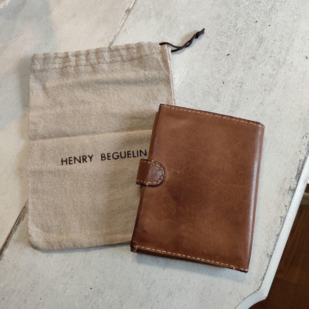 HENRY BEGUELIN ブラウン二つ折り財布