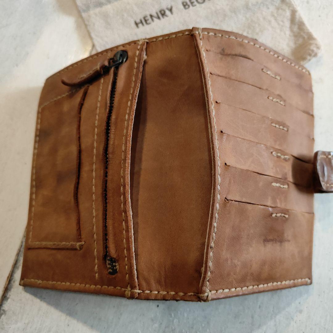 HENRY BEGUELIN ブラウン二つ折り財布