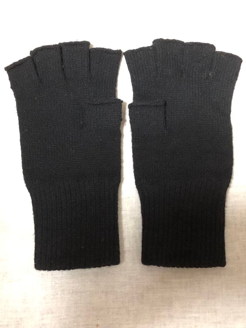 早い者勝ち名作ナンバーナイン カート期 フィンガーカットグローブ 黒 指抜き手袋