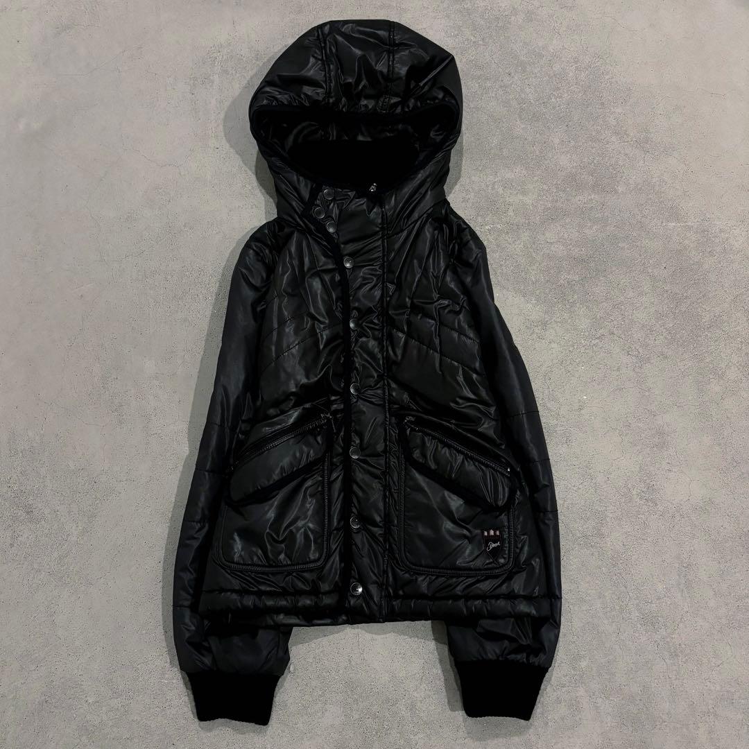 00’s Diesel フード　ジャケット　opium ダークコア　y2k