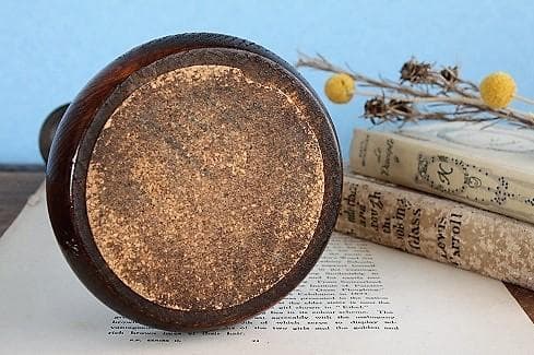 品番　a-0291 燭台　アンティーク　ろうそく立　照明　灯り　木製