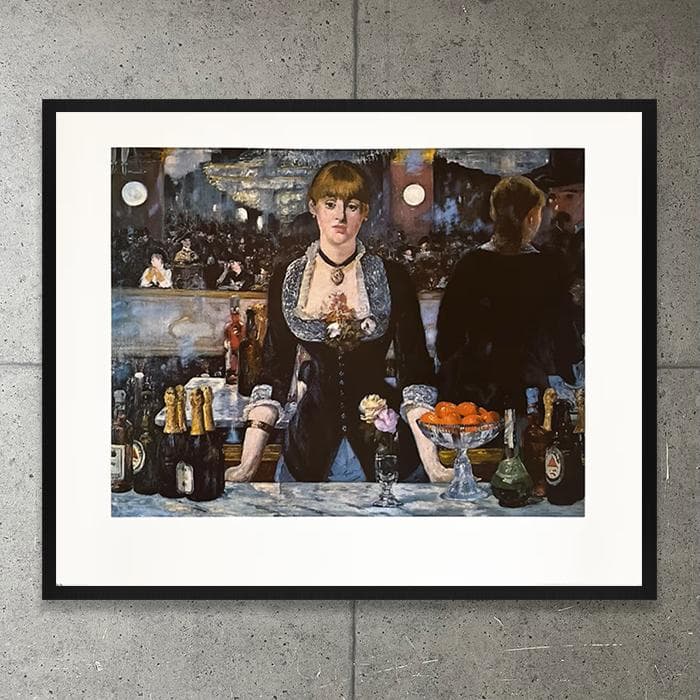 額装品/フォリー＝ベルジェール劇場のバー/エドゥアールマネ/ポスター/インテリア