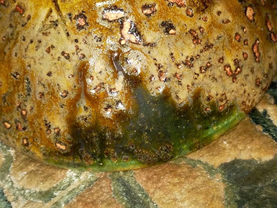 ♥美濃焼　小さな　黄瀬戸　茶碗　茶道具　骨董　古玩