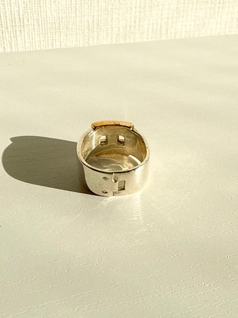 Hermes　エルメス　ヘラクレス　リング　コンビ　925×K18　51 10号