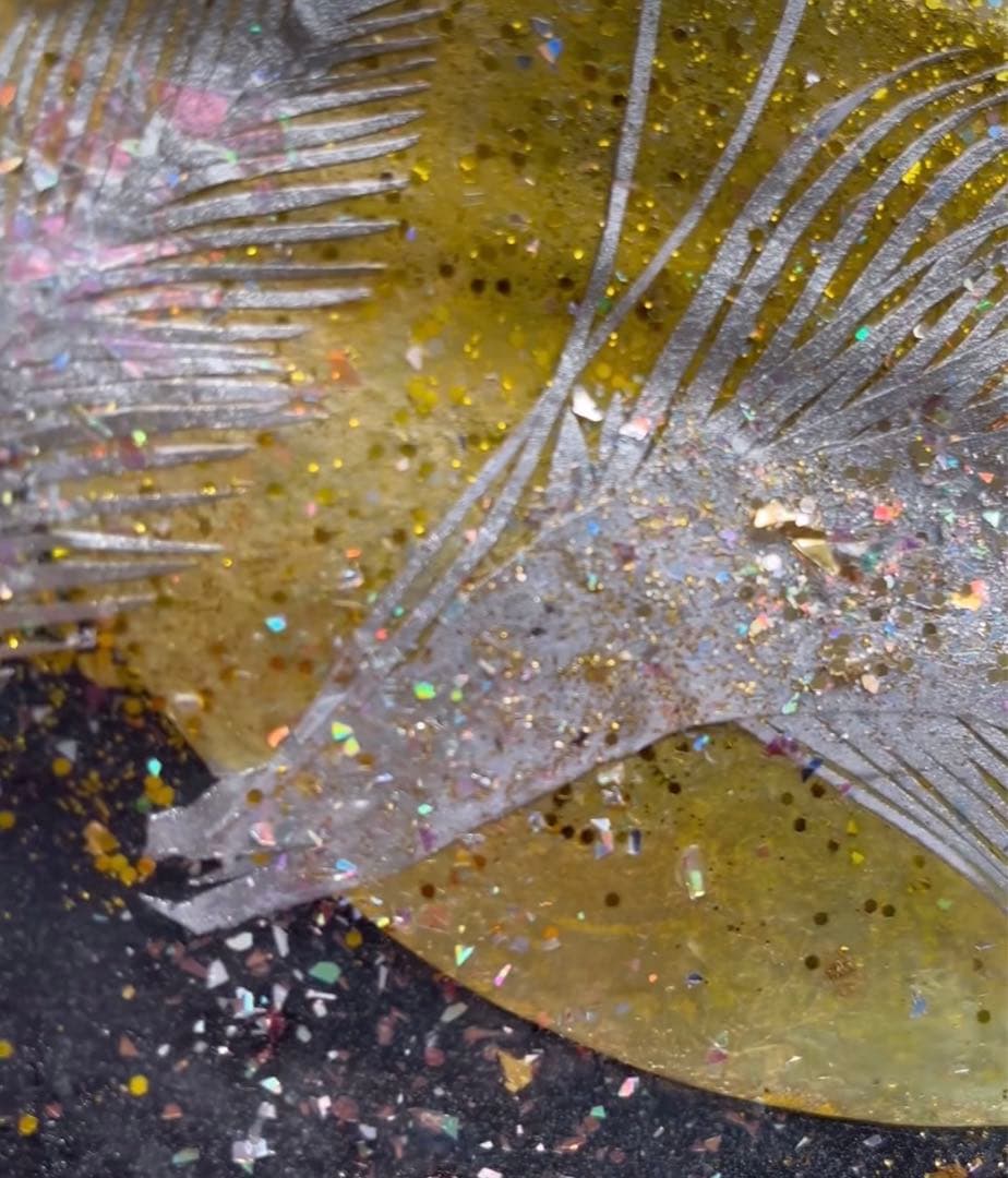 龍神様切り絵　銀虹龍　　昇龍　龍神絵　月創生龍神　月の神　切り絵　開運龍神絵