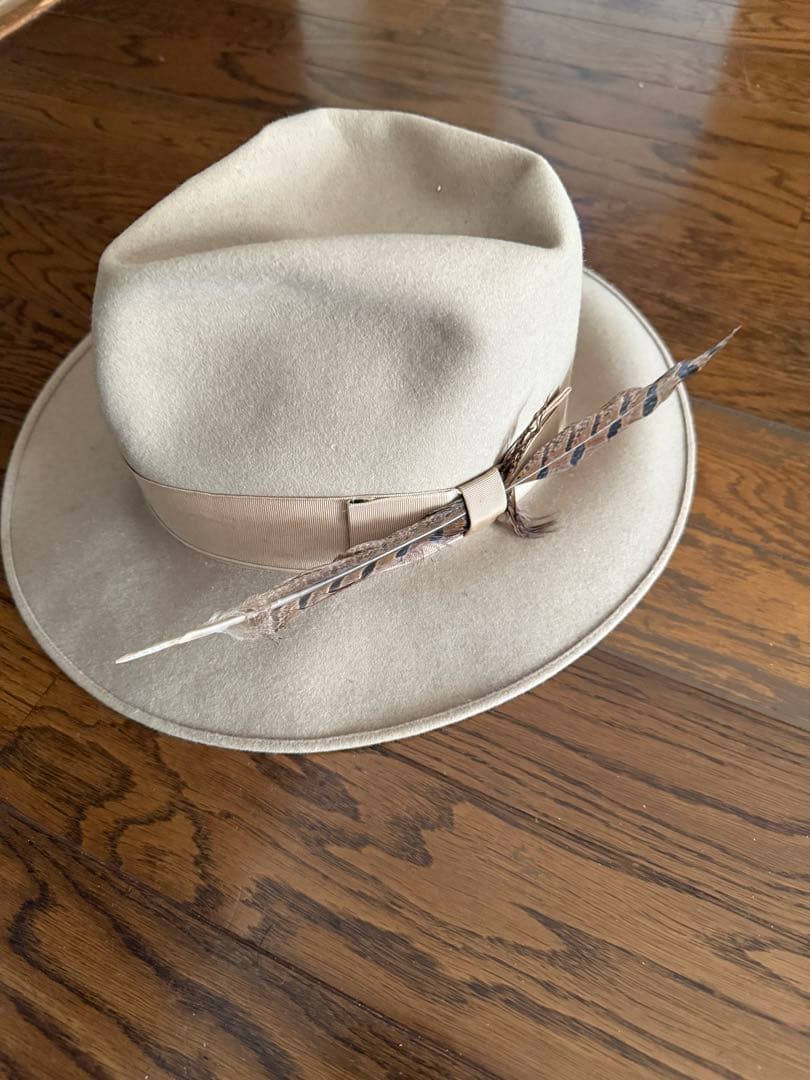 ジョニーデップハットマロリーベージュstetson57.5whippet