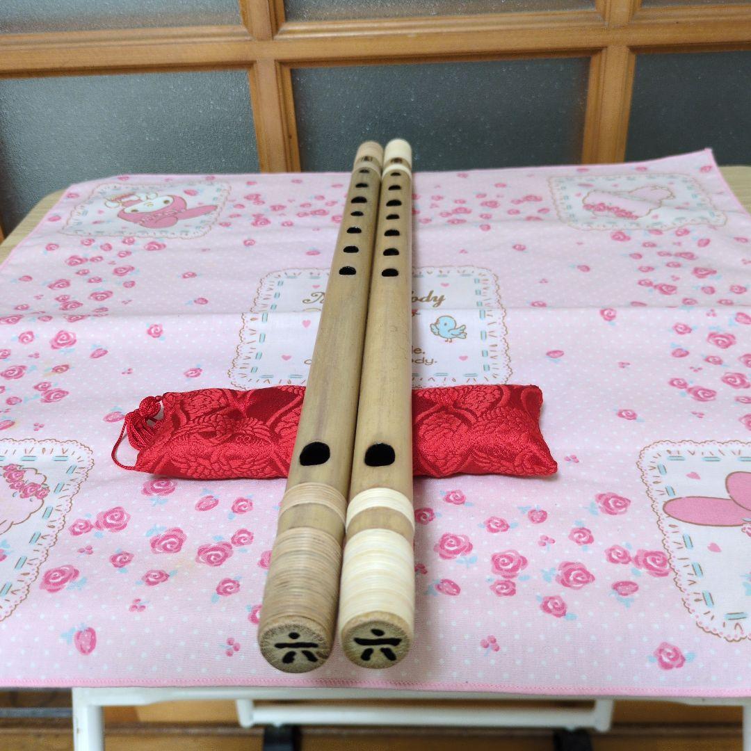 ニキ篠笛六本調子唄用二管（道中）新品