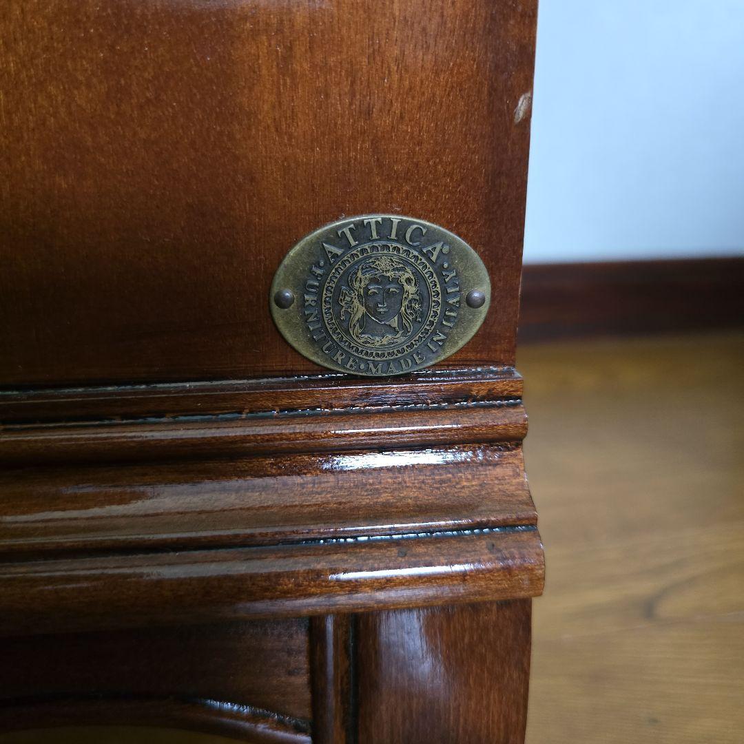 アッティカ　チェスト　三段　イタリア　象嵌　家具　猫足