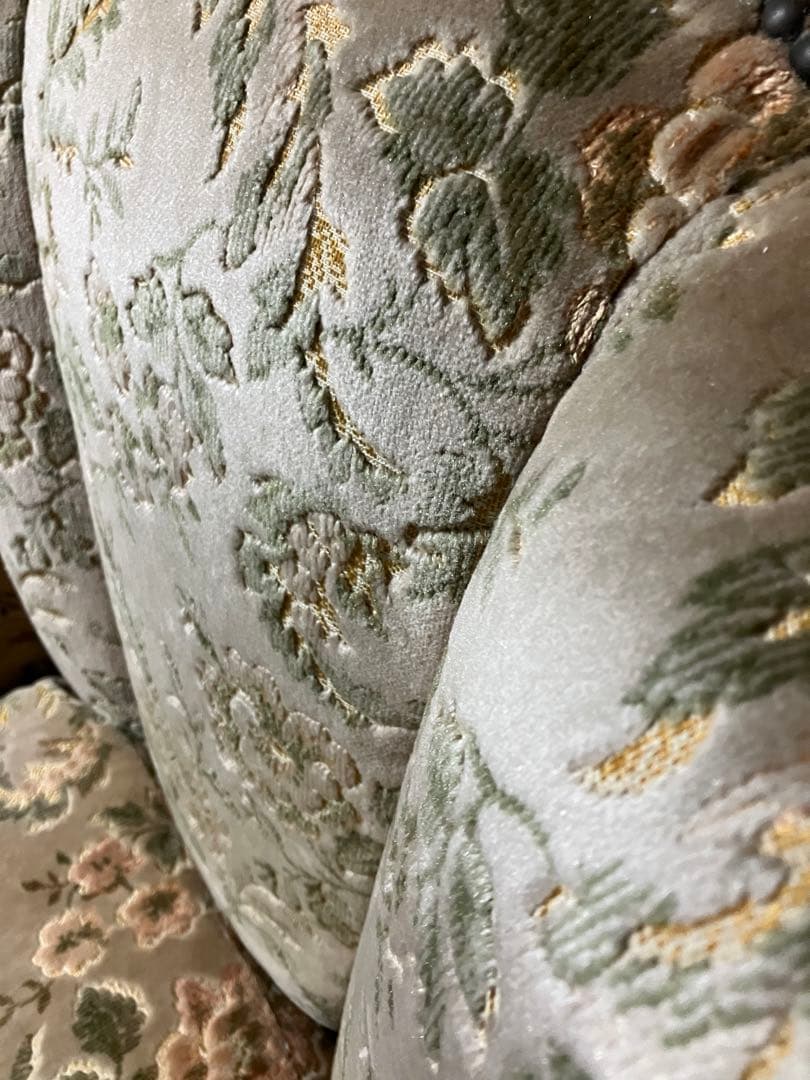 新年SALE～1/5迄☆ロココ調☆アンティークソファ☆どっしり重厚感