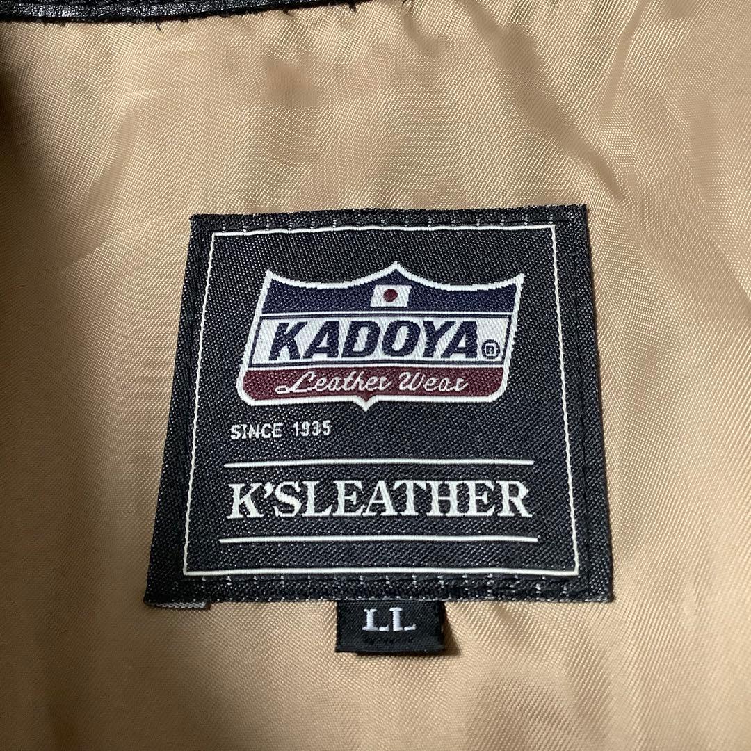 KADOYA K'SLEATHER シングルライダースジャケット　黒　K-470