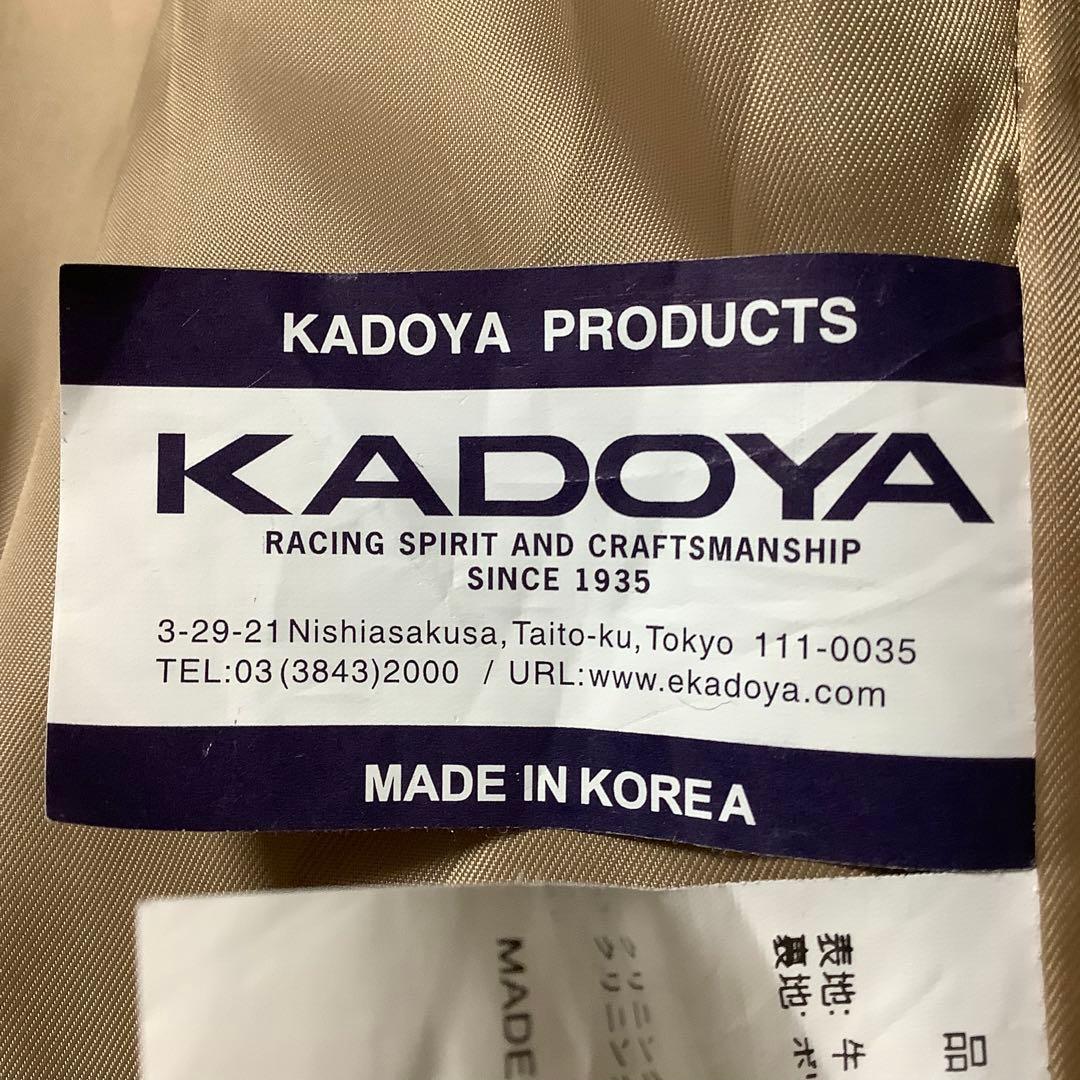 KADOYA K'SLEATHER シングルライダースジャケット　黒　K-470