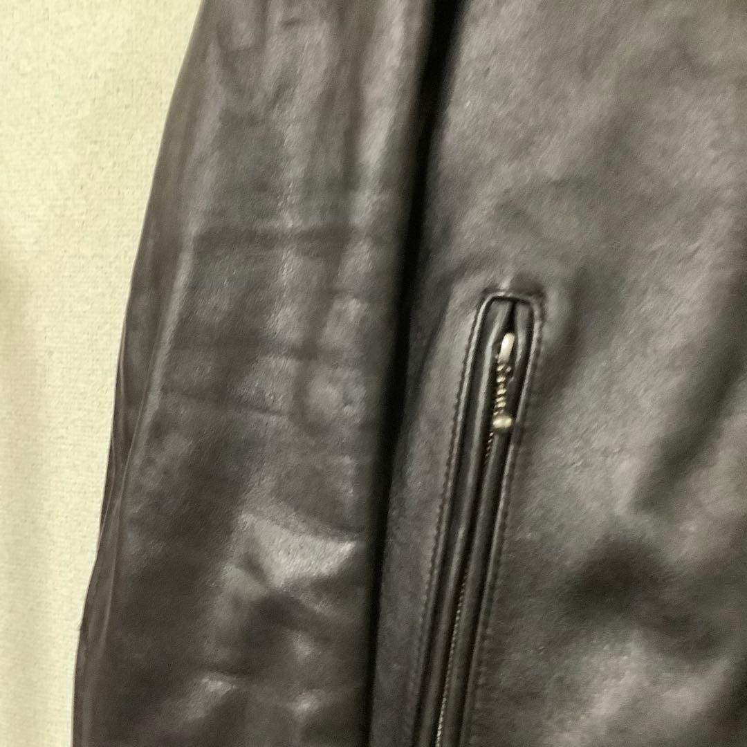 KADOYA K'SLEATHER シングルライダースジャケット　黒　K-470