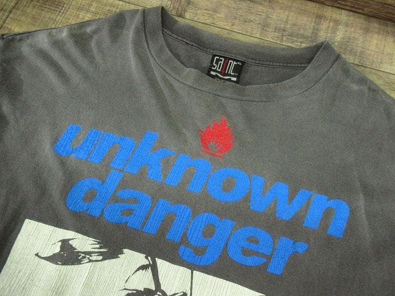 XL 美品 23SS セントマイケル UNKNOWN 加工 プリント Tシャツ