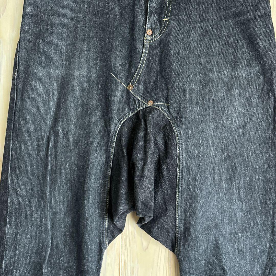 1341 GANRYU コムデギャルソン　ブラックデニム サルエルパンツ