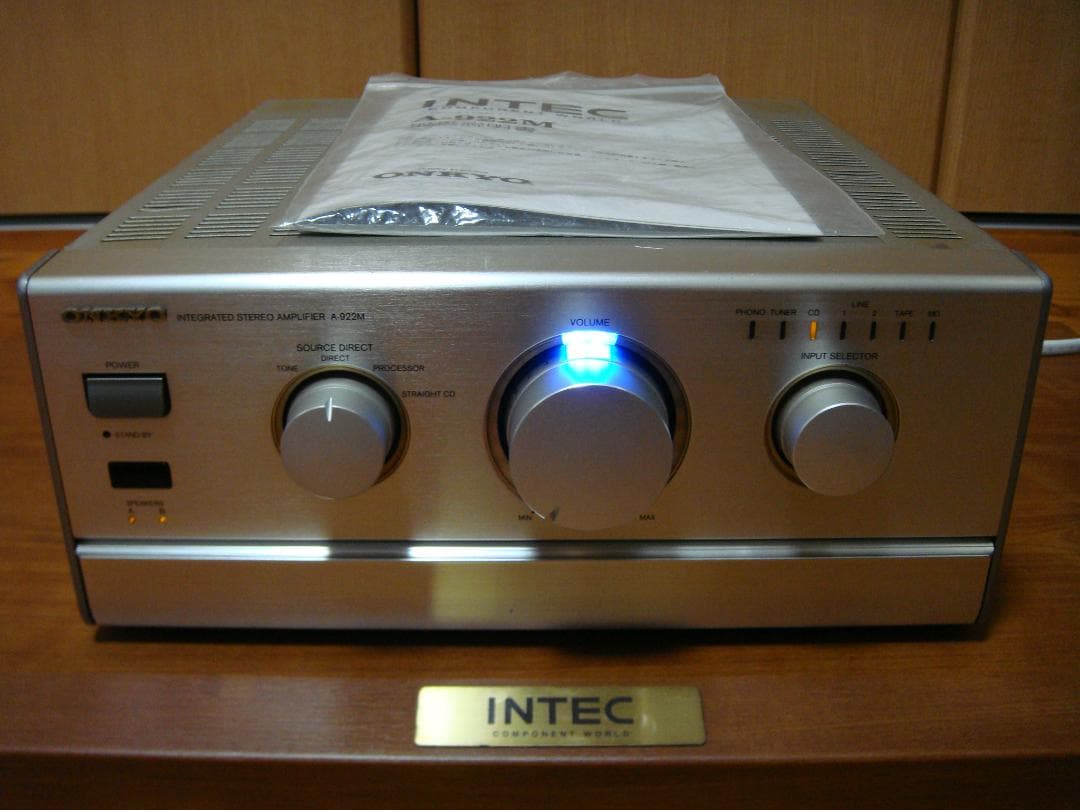 整備済 ONKYO オンキョー プリメインアンプ A-922M 取説付