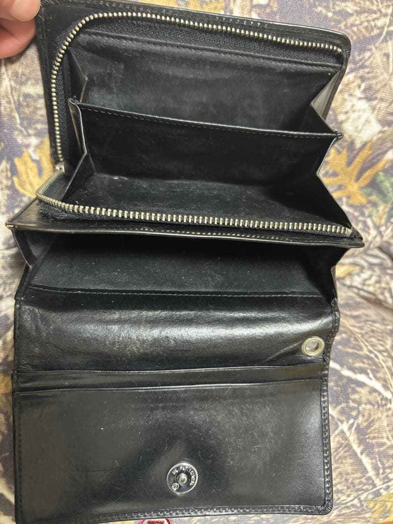 HYSTERIC GLAMOUR ブラック財布牛革製2つ折り