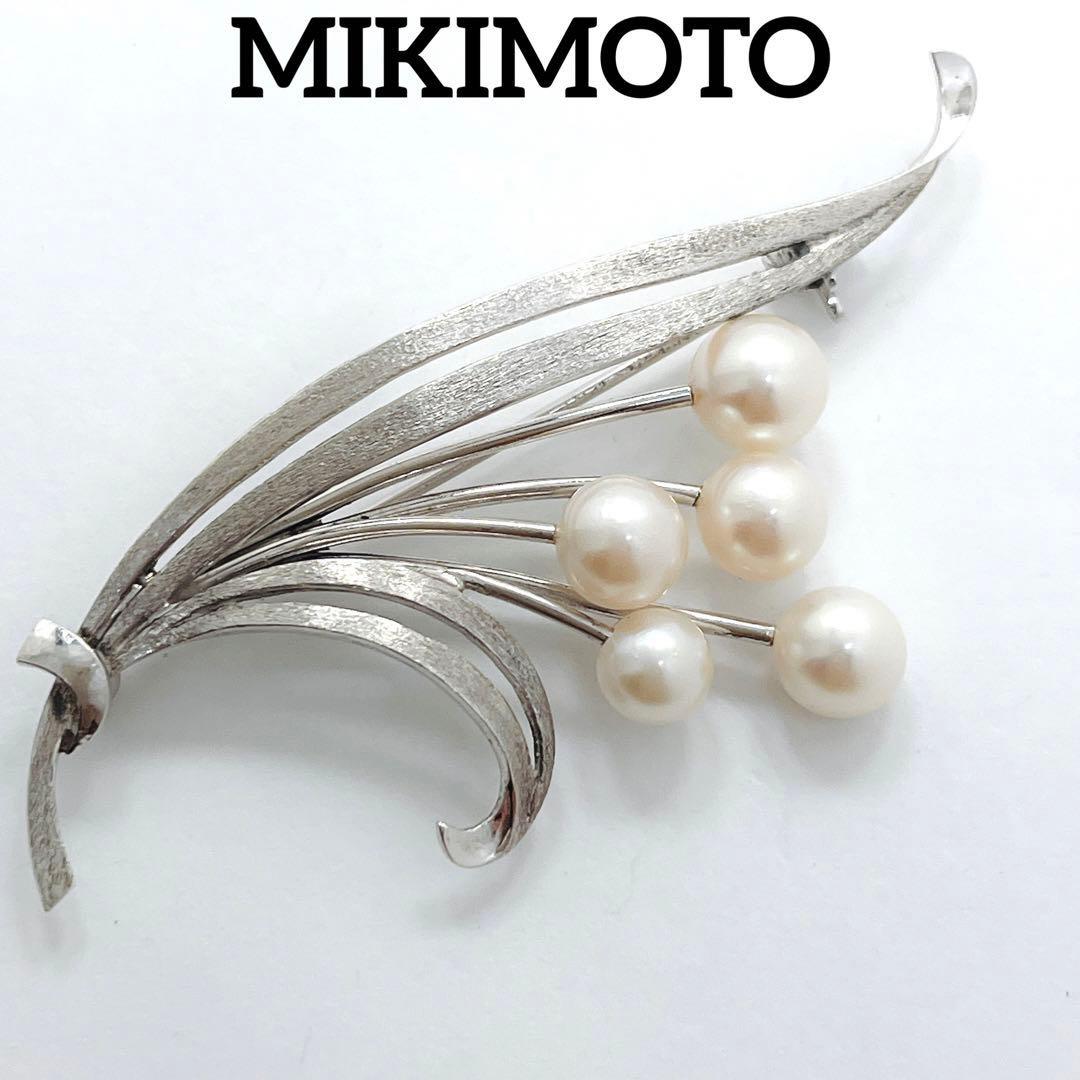 美品✨MIKIMOTO ミキモト パール ブローチ　フラワー　ブーケ