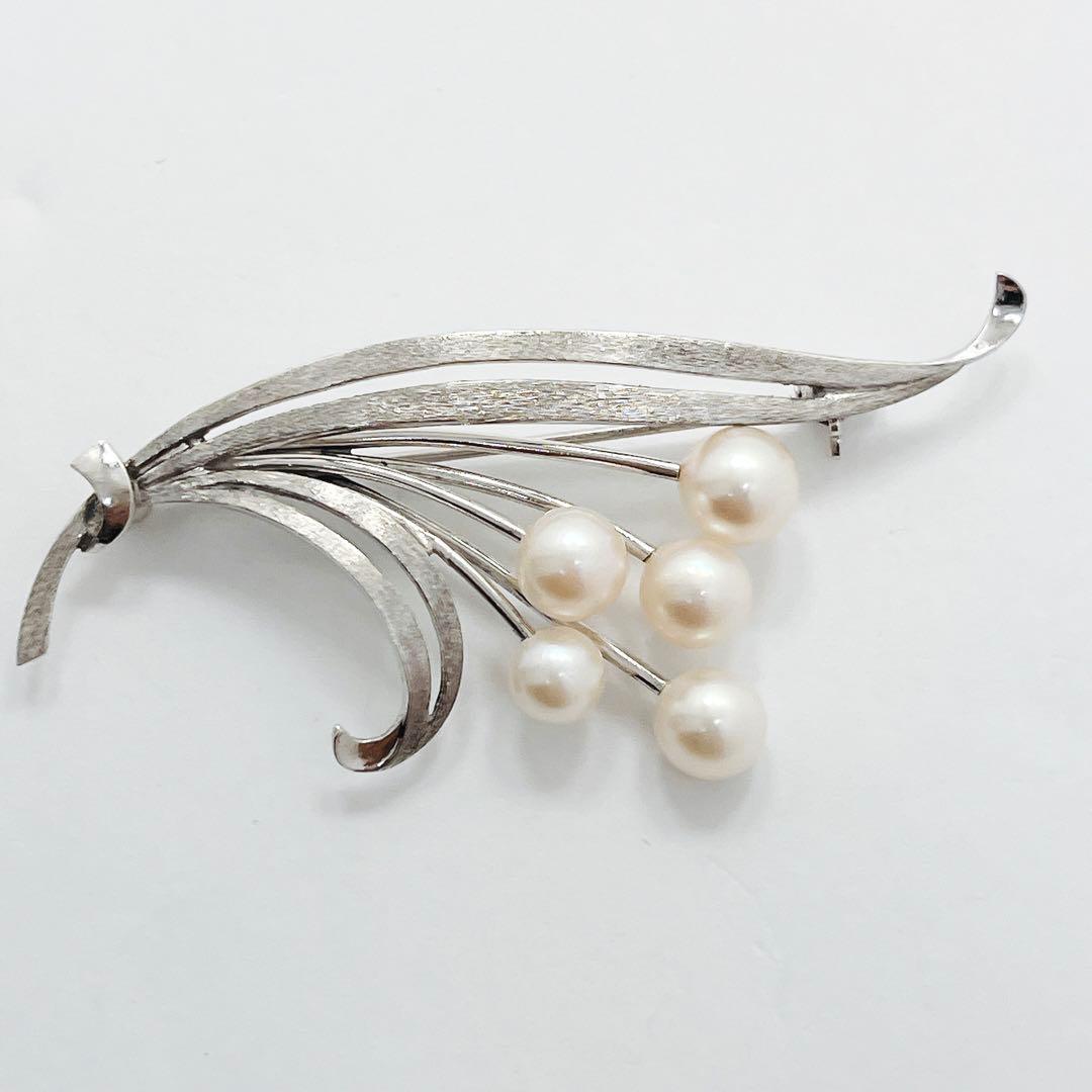 美品✨MIKIMOTO ミキモト パール ブローチ　フラワー　ブーケ