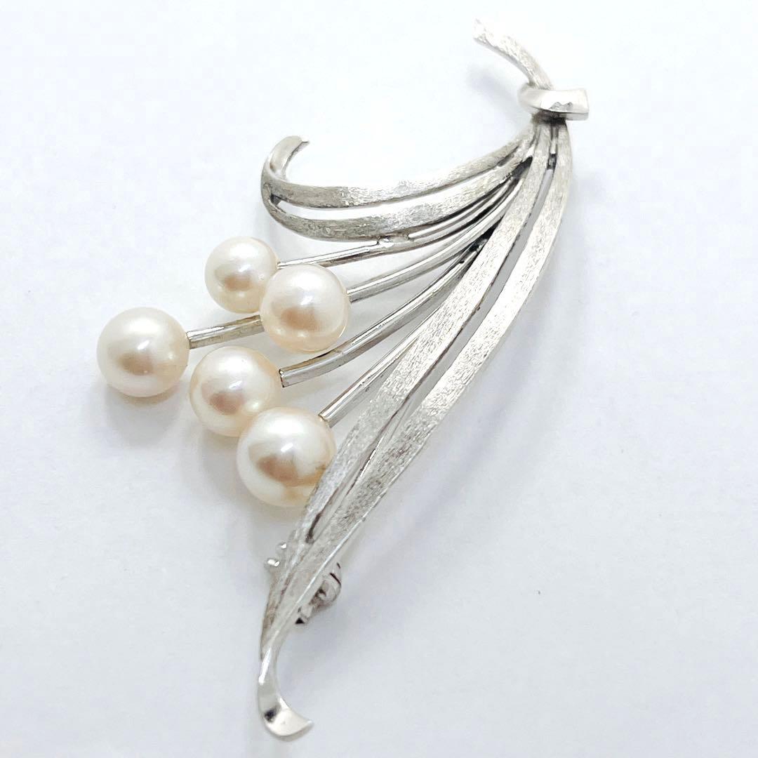 美品✨MIKIMOTO ミキモト パール ブローチ　フラワー　ブーケ