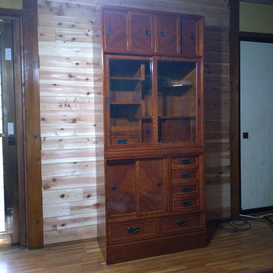 [美品/欠損なし]半軒　茶箪笥　柿棚(下部)※上部同時購入要