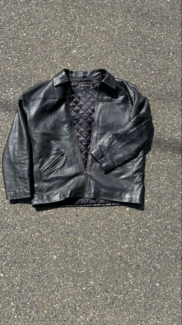 GIANNI VALENTINO レザージャケット　ブラック