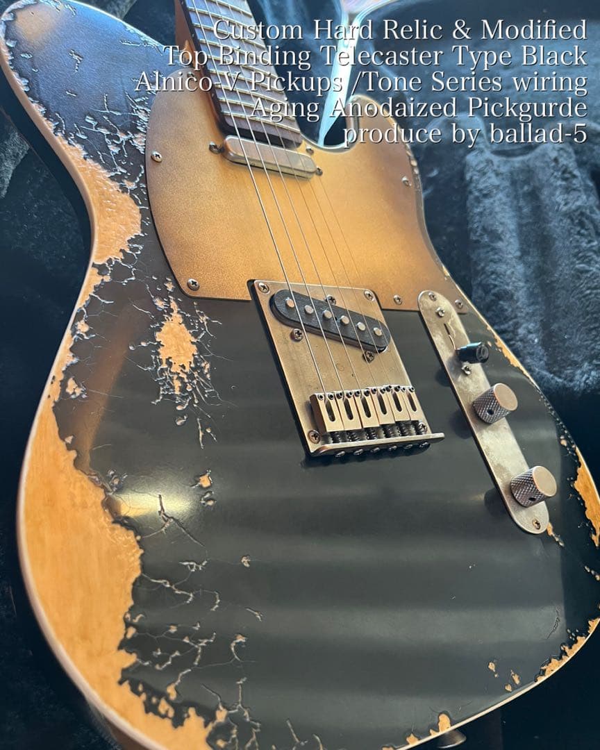 ⭐︎ハードレリックテレキャスタイプトップバインディング アルニコシングルコイル⭐︎