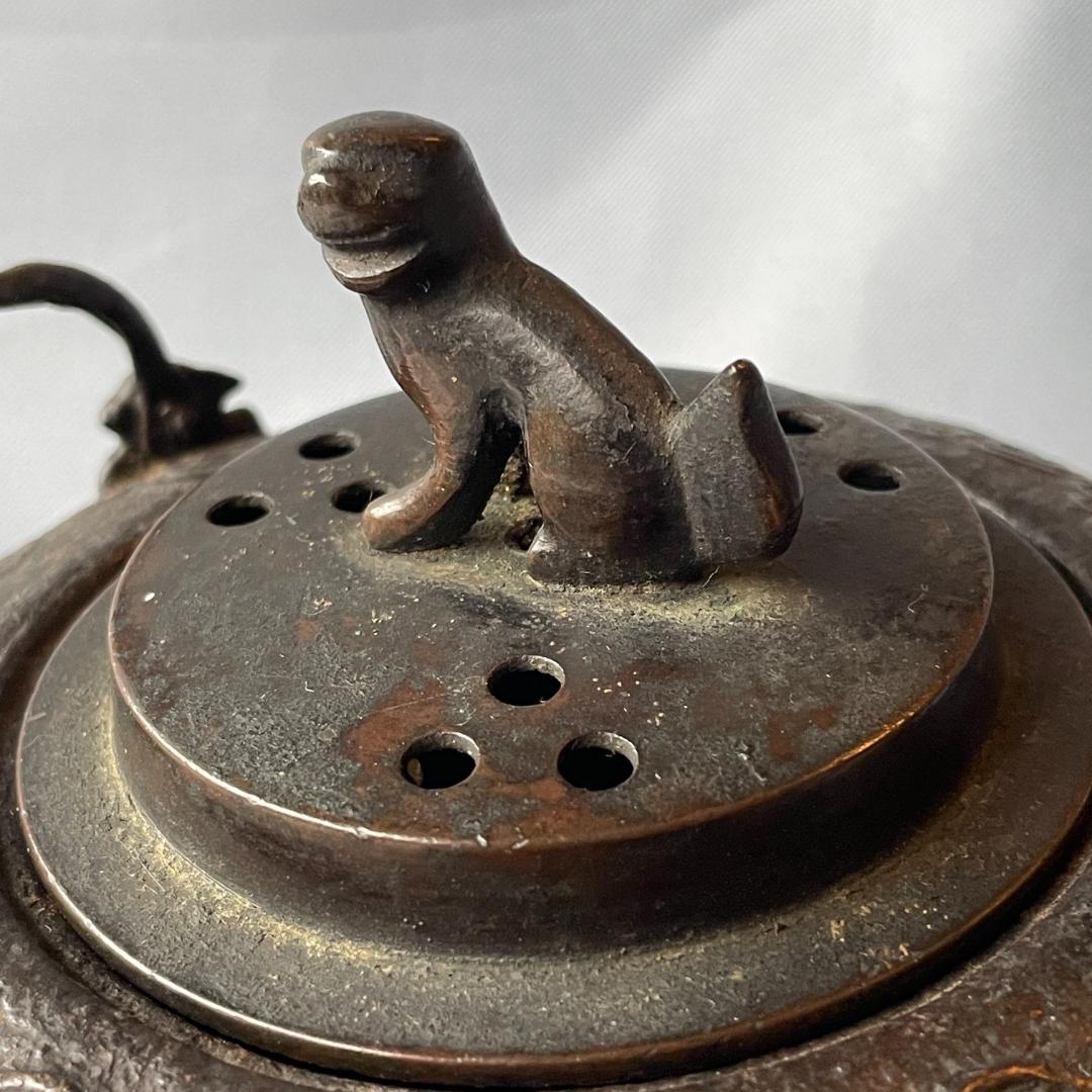 骨董品です！鉄器 鉄瓶 菊十六紋 K2484