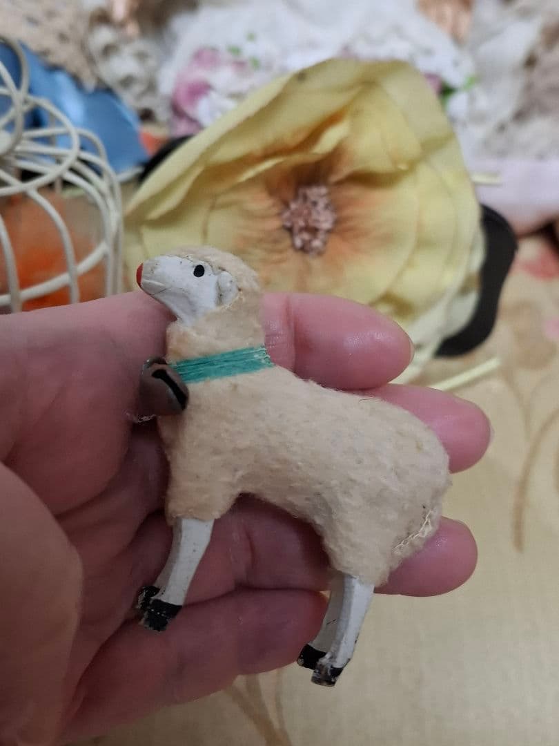 アンティークビスクドール★羊★ミニョネット★フランス人形★ジュモー★ドイツドール