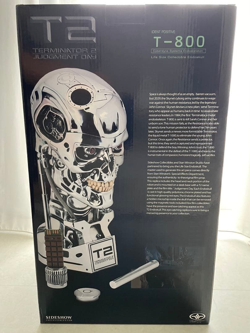 サイドショー ターミネーター2 T-800ライフサイズコレクティブルエンドスカル