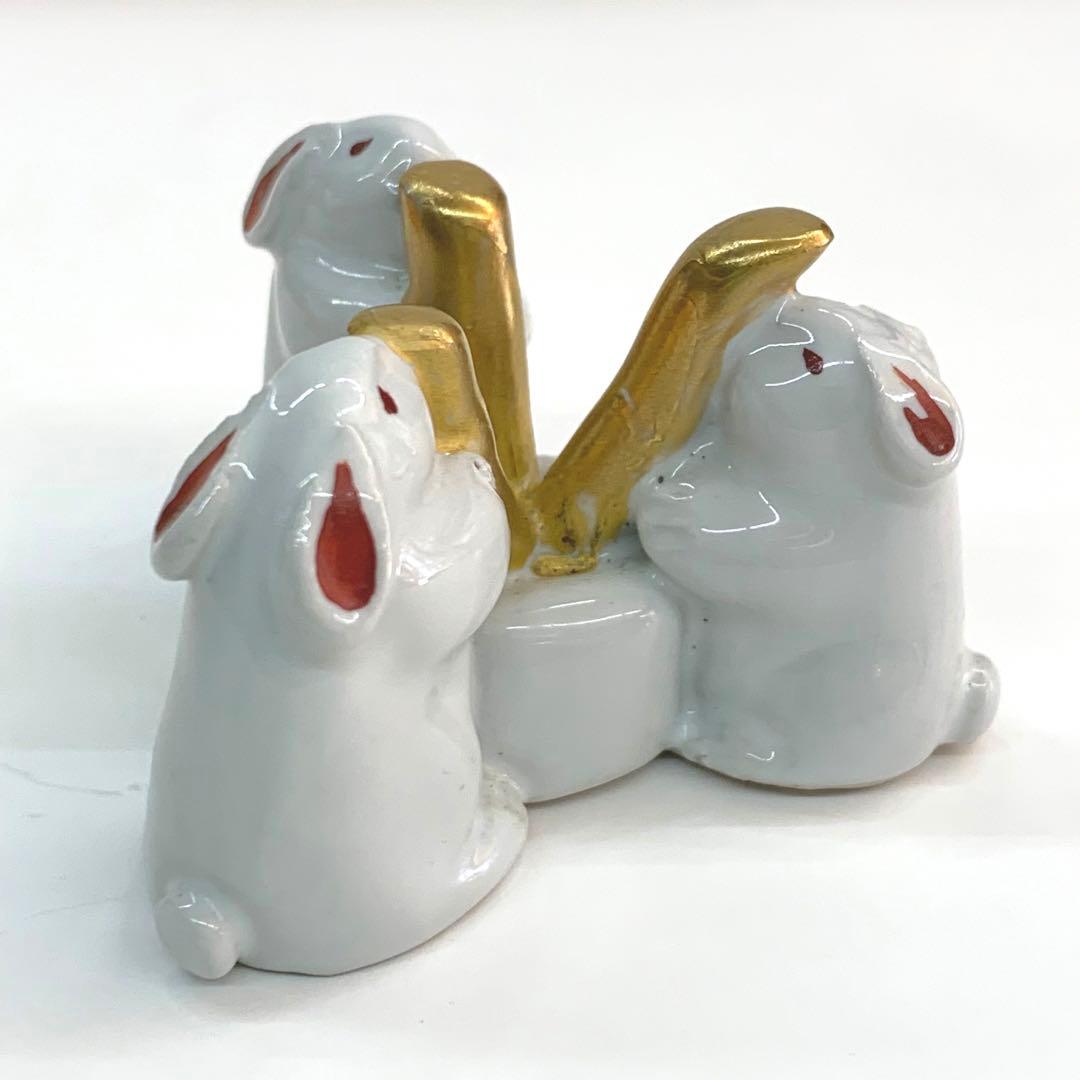 【蓋置　丹波焼　うさぎ】杉原祥公　共箱