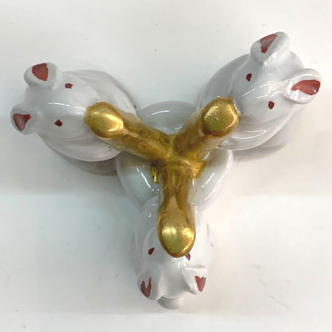 【蓋置　丹波焼　うさぎ】杉原祥公　共箱